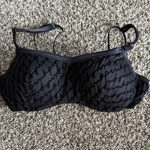 PINK Victoria's Secret Black Script Bra